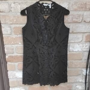 Ravel Black Lace Detail Top